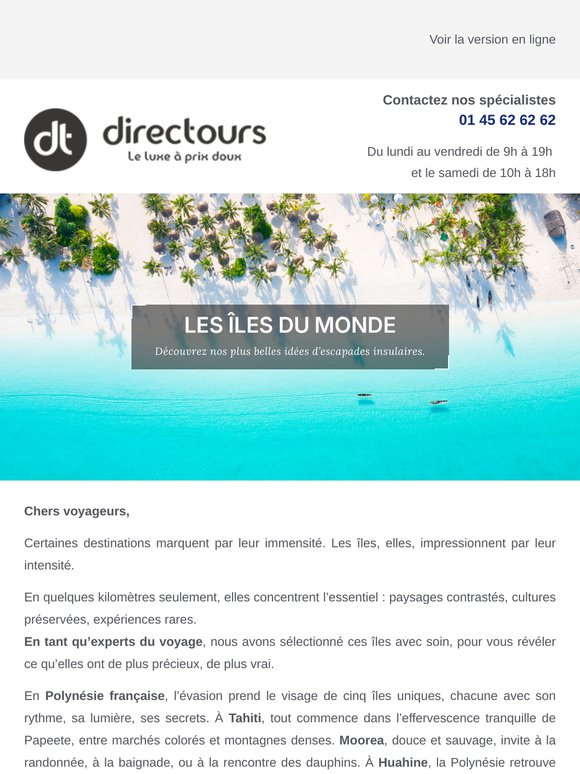 Îles d’exception : l’art du voyage réinventé