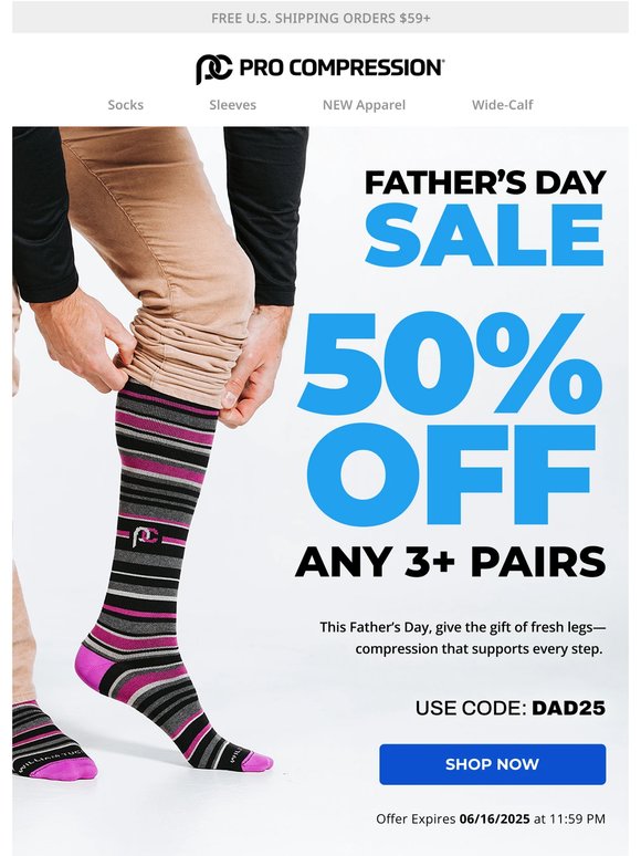 Dad called 👀. He wants better socks 🧦