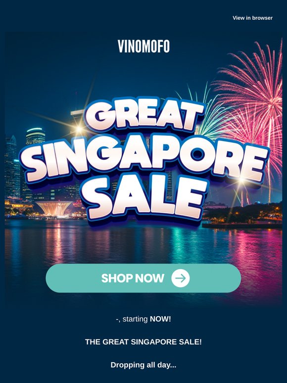 —, The GREAT Singapore Sale starts NOW! 🚨