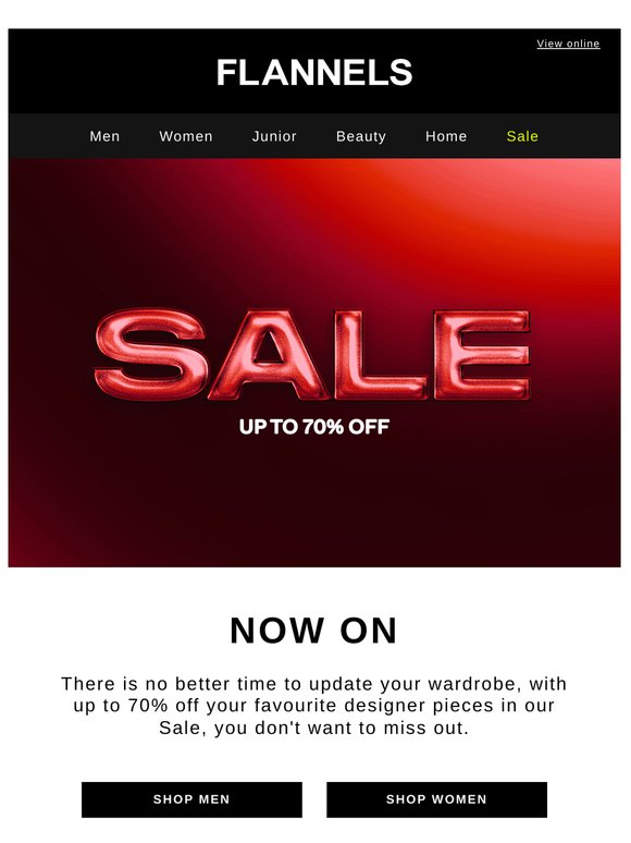 Sale is here