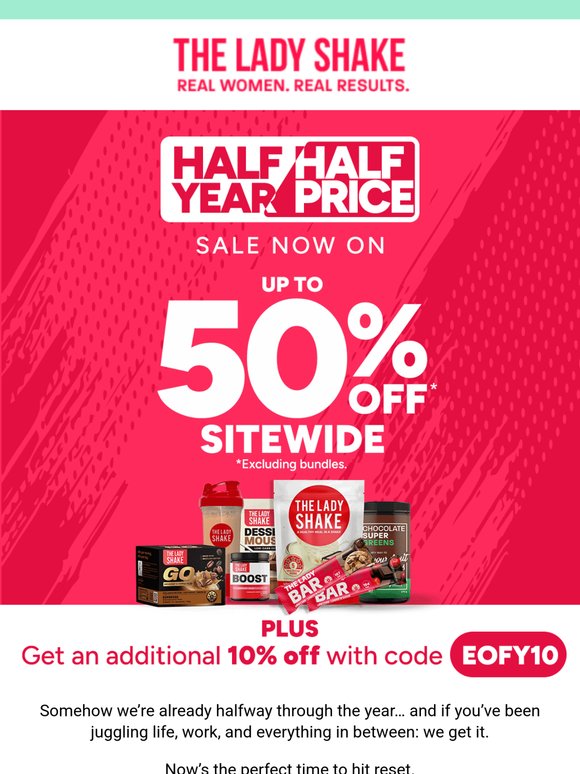 Half Year, Half Price = Full Reset ✨
