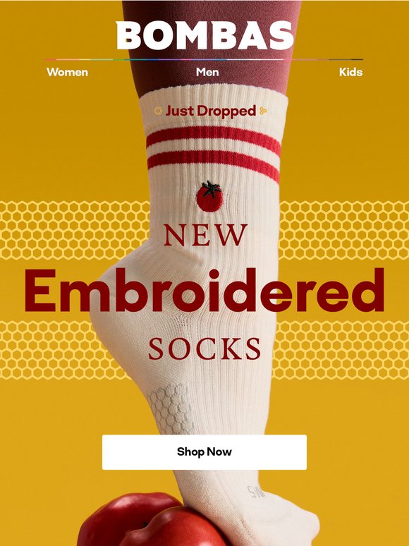Just Dropped: Fruit + Floral Socks