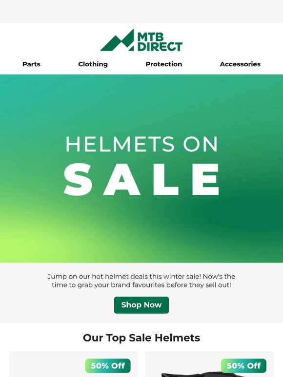 Drop Everything! Up to 50% Off Helmets!