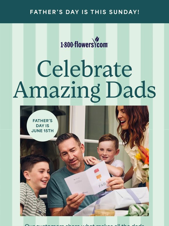 Don’t forget Dad—your $15 credit is waiting