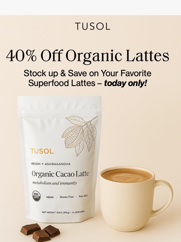 FLASH SALE: Your Glow-Up Latte Is 40% Off 💫