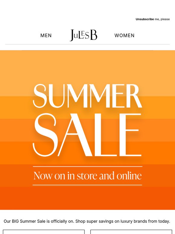 Summer Sale Starts Now