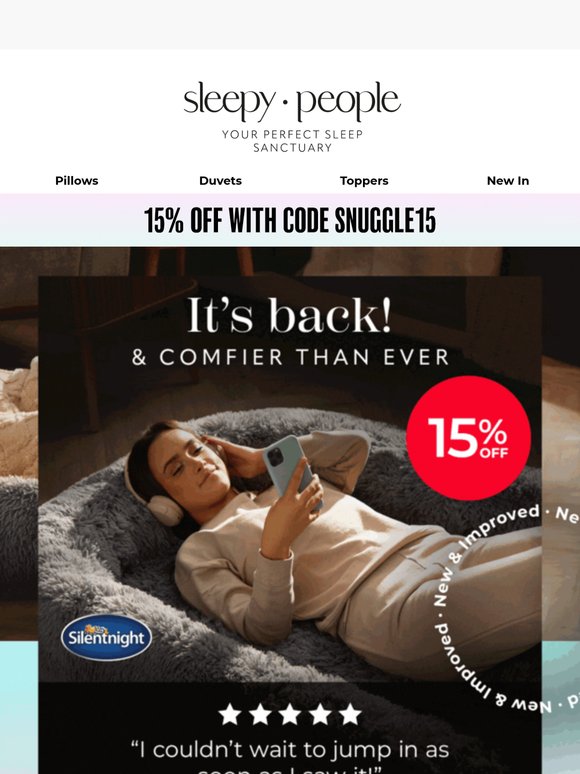 The comeback is here! Your exclusive 15% off is inside. 🙌