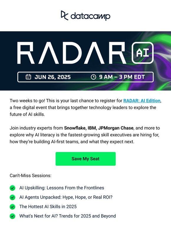 You're invited to RADAR: AI