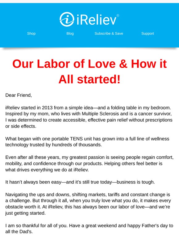"Can You Guess Our Labor of ❤️?" Mike, Founder