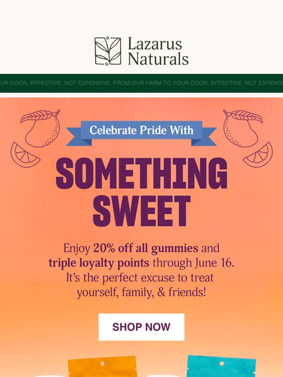 20% Off Gummies? Yes Please. 🙌 + 3X Points!