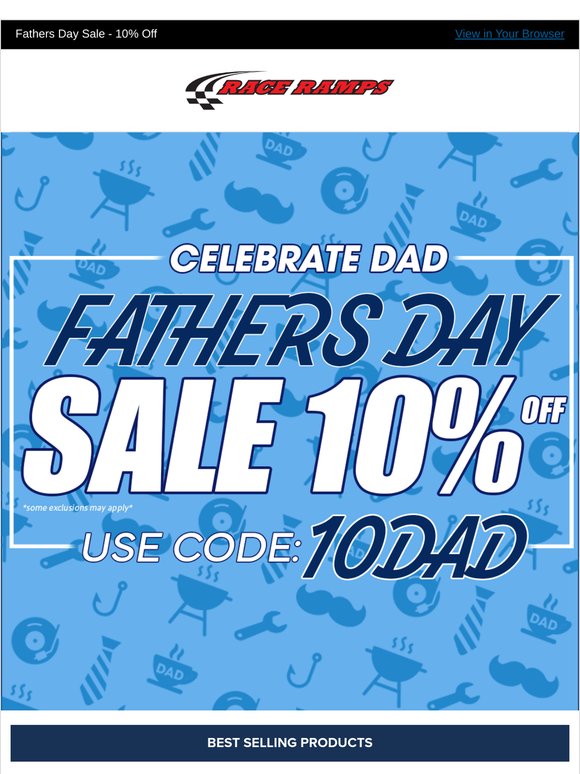 Last Chance! Save 10% – Because Dad Doesn’t Want Another Tie