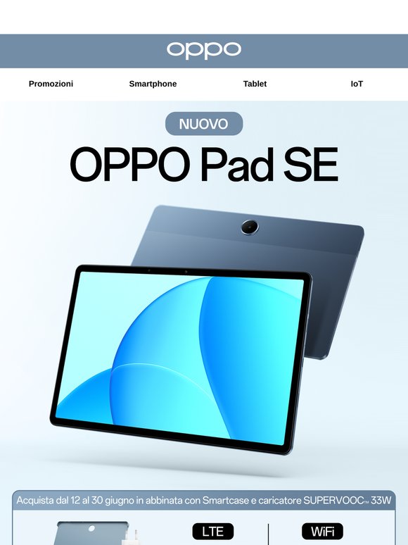 Nuovo OPPO Pad SE con accessori in abbinata: approfittane entro il 30 giugno