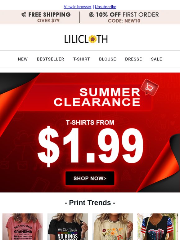 ⚡️ Clearance Blowout! Styles from $1.99 – Act Fast!