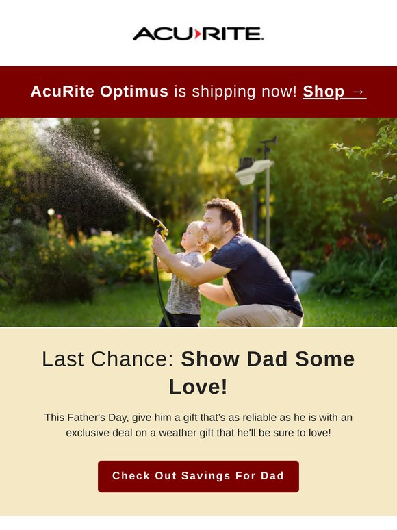 Last Chance: Show Dad Some Love!