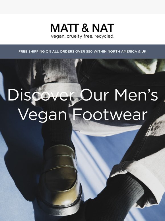 Step Up — Discover Our Men’s Vegan Footwear