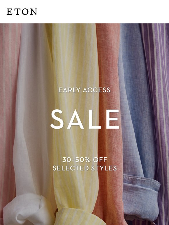 EARLY ACCESS: SUMMER SALE | 30–50% OFF