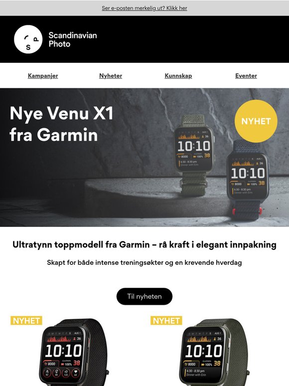 NYHET: Venu X1 fra Garmin! ⭐️