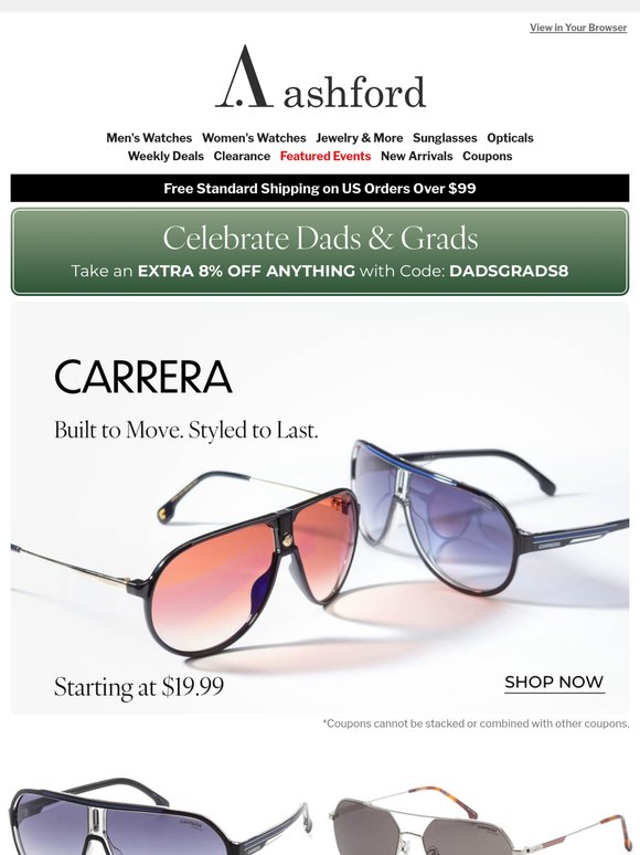 Carrera Eyewear: High-Impact Looks at Low Impact Prices