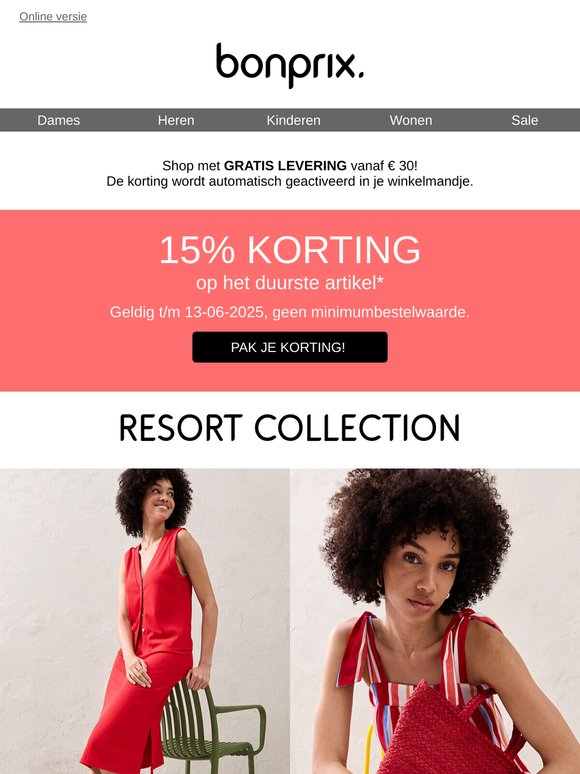 Laatste kans: -15% op je duurste artikel