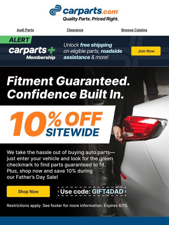 10% OFF Sitewide + Fitment You Can Trust ✅