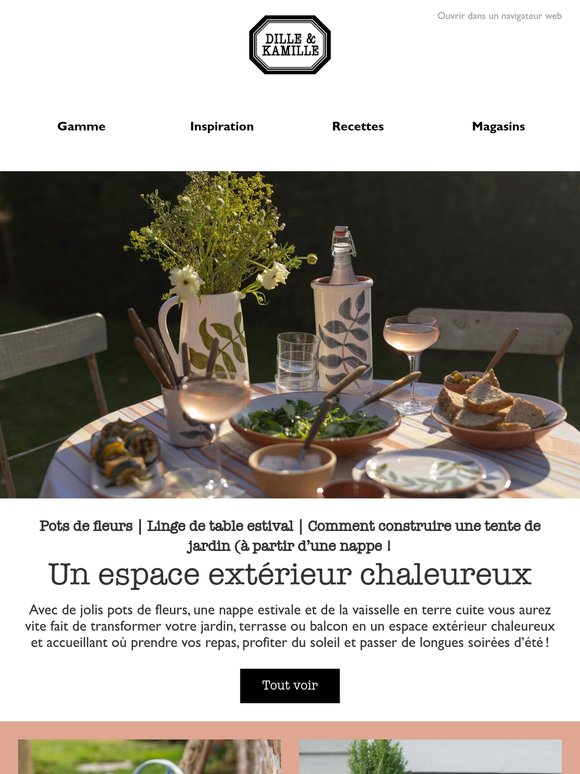 Un espace extérieur chaleureux