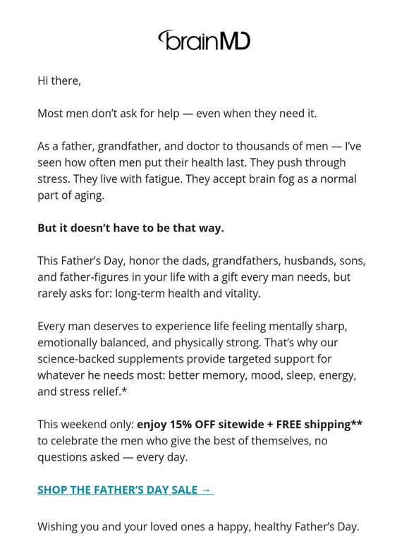 A Father’s Day Message Worth Reading