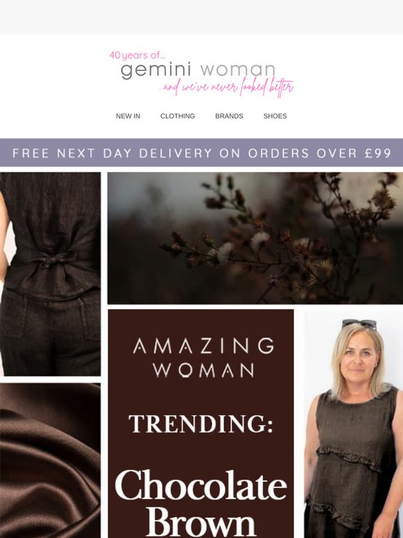 Trending Now | Amazing Woman Chocolate Brown Hues