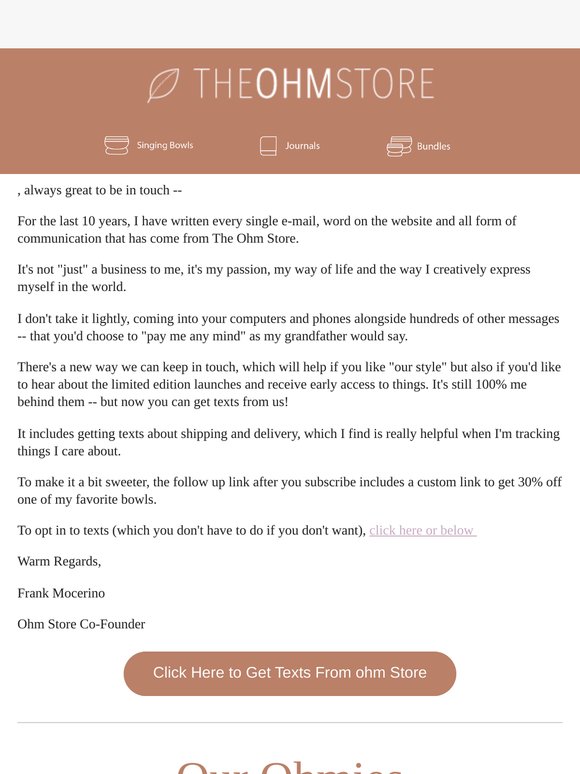 Note From Frank