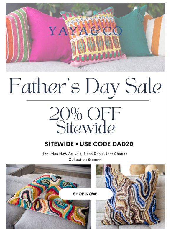 Dad jokes are fun and all, but 20% off is NO JOKE