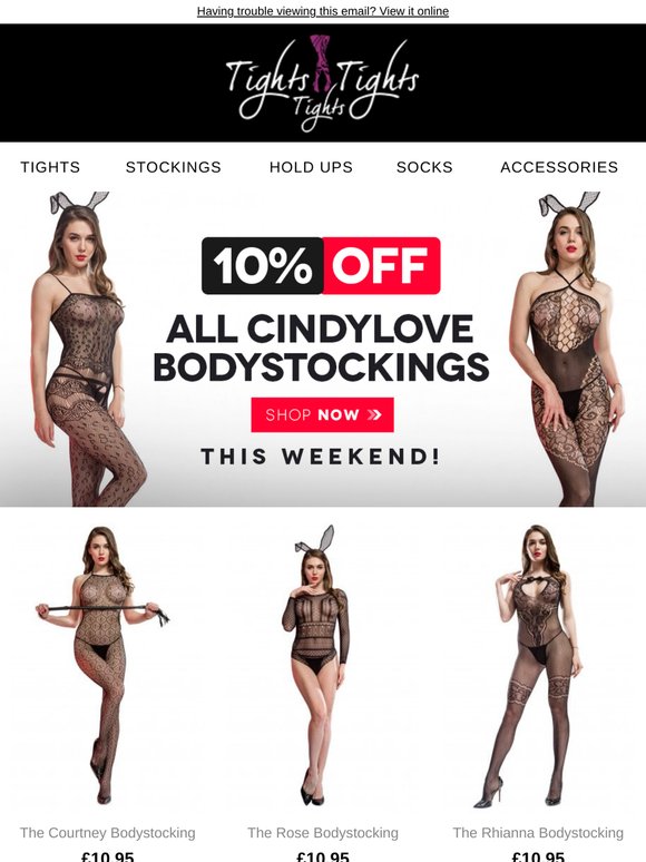 10% OFF All Cindylove Bodystockings This Weekend!
