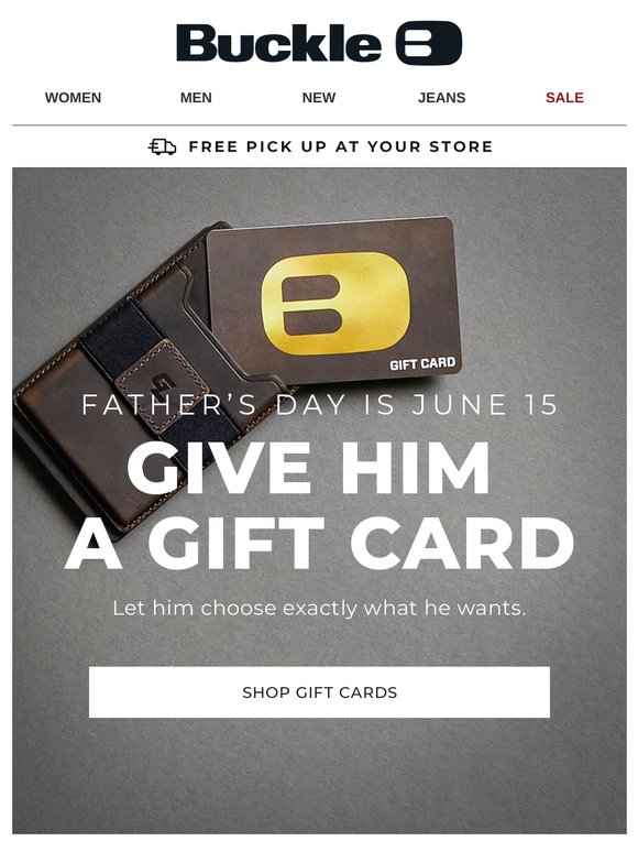 It’s Not Too Late for Father’s Day Gift Cards