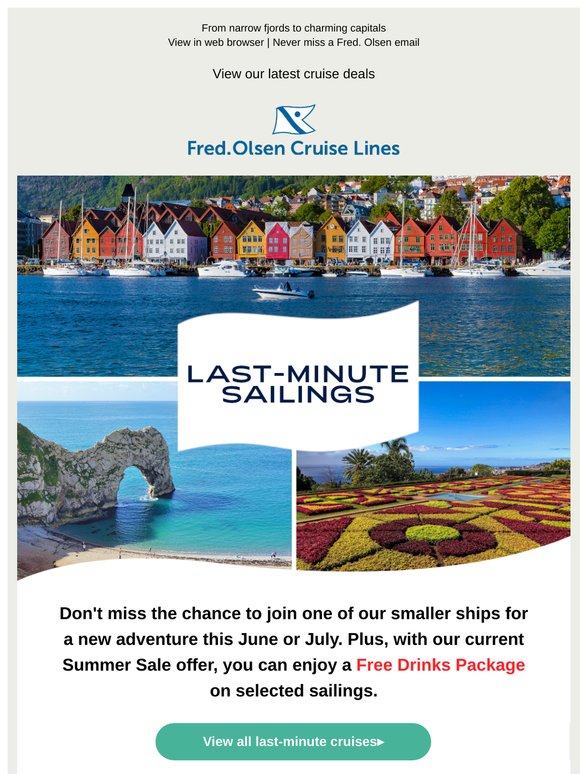 Last-minute sailings