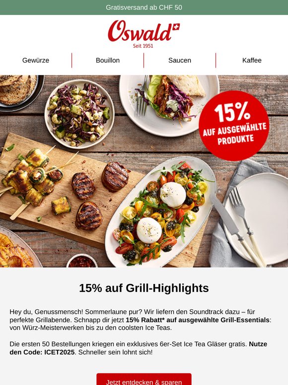 15% Grill-Tage-Aktion🔥
