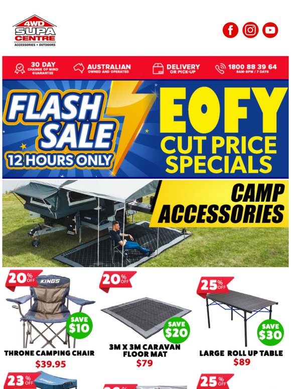 🎯 YEAR END RIPPER DEALS! 📅 FLASH SALE ⚡ 12 Hours Only ⏰ EOFY 📊 Cut Price ✂️ Specials 💰