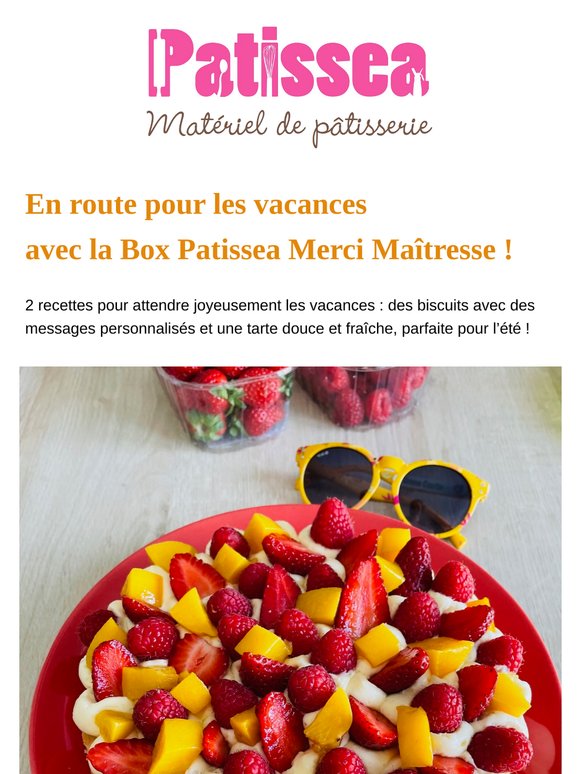 En route pour les vacances avec la Box Patissea merci maîtresse ☀️