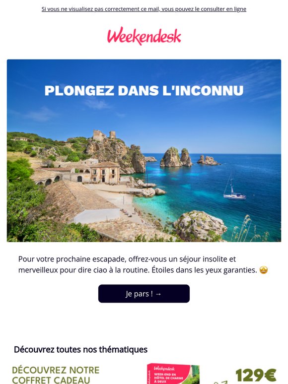 Dites bye bye à la routine 👋