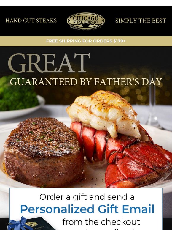 ⏱️ There's still time: Order steaks for Father's Day!