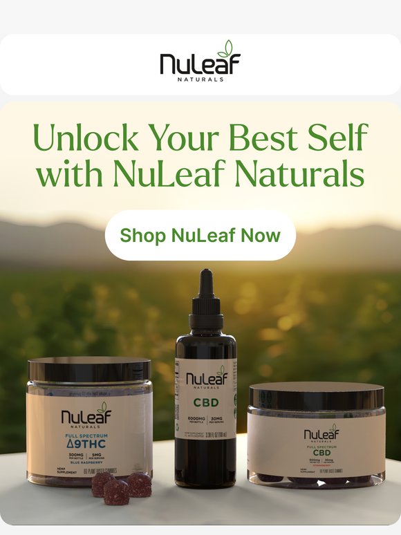 Unlock Your Best Self with NuLeaf Naturals 🌱