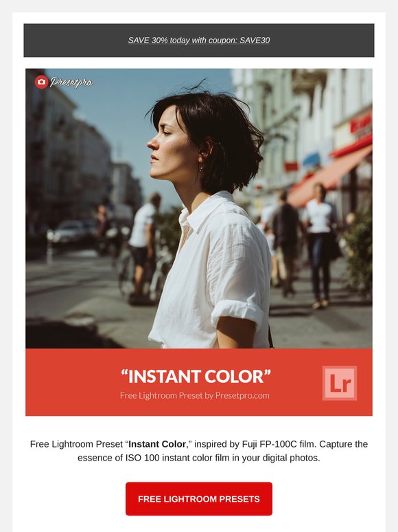 FREE Lightroom Presets "Instant Color"