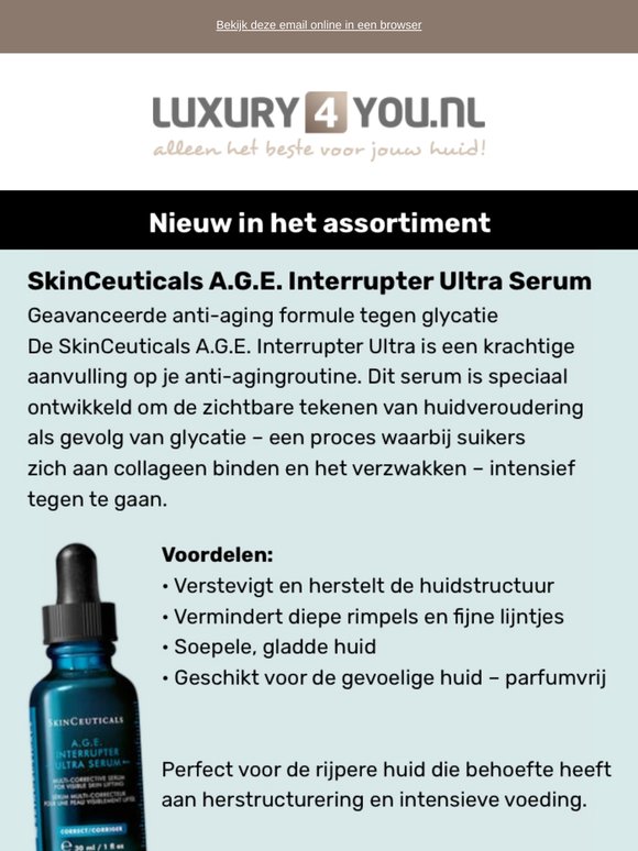 Luxe skincare-nieuwkomers + Limited editions & Cadeau-acties