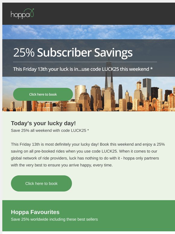 Today's your lucky day!
