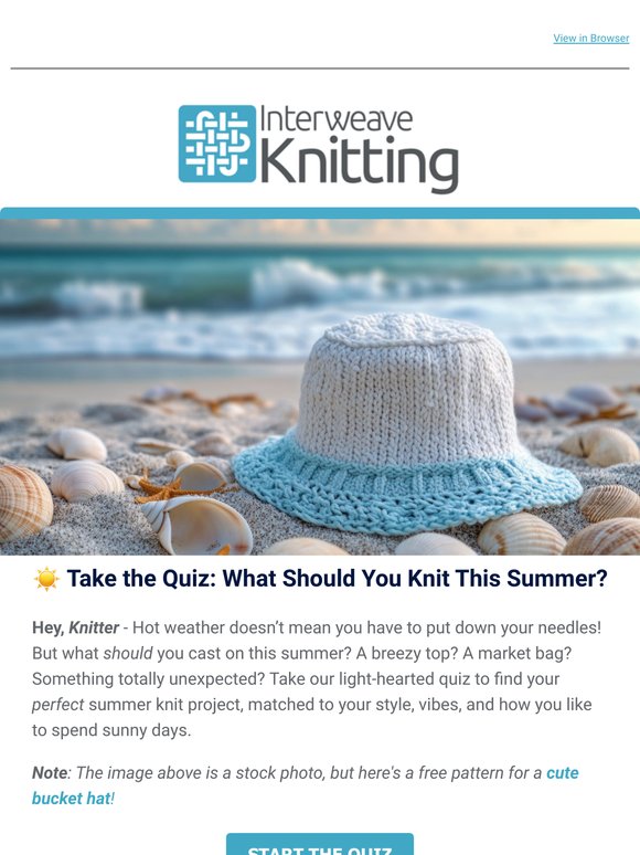☀️ What Should You Knit this Summer?