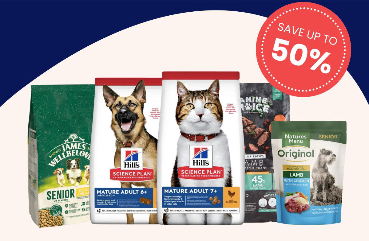 The golden years. Care for your senior pet with a diet that adapts to their needs