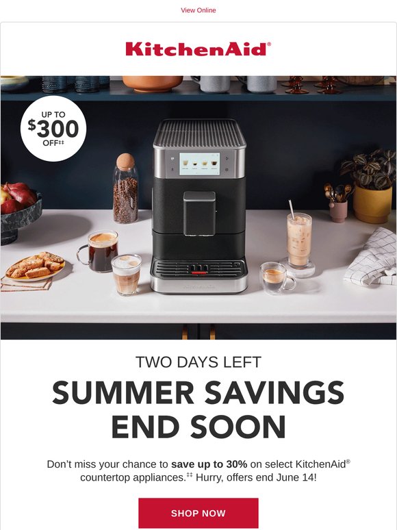 2 days left: Up to 30% off select countertop appliances