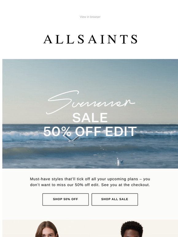 Sale: The 50% Off Edit