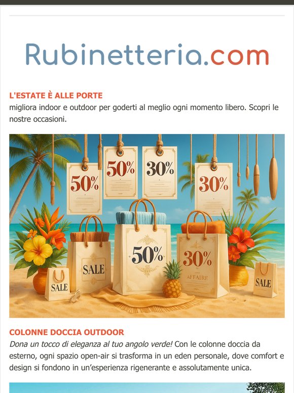 Rubinetteria.com | L'estate è alle porte