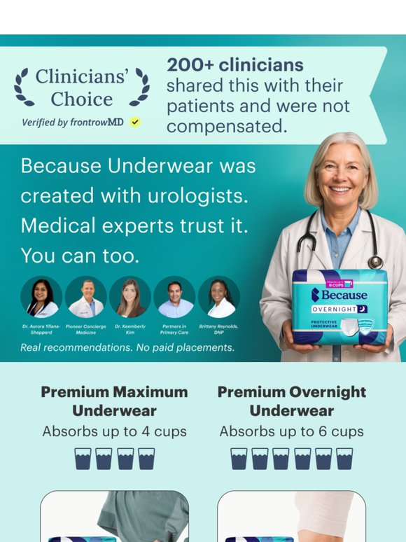 Clinician-Trusted Leak Protection — Try It Free