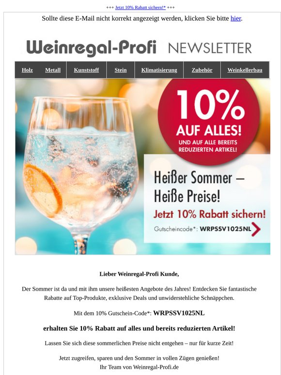 Heißer Sommer –  Heiße Preise!