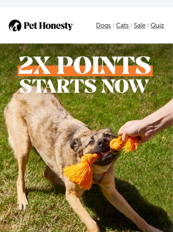 ✌️2X Points, starting… NOW!