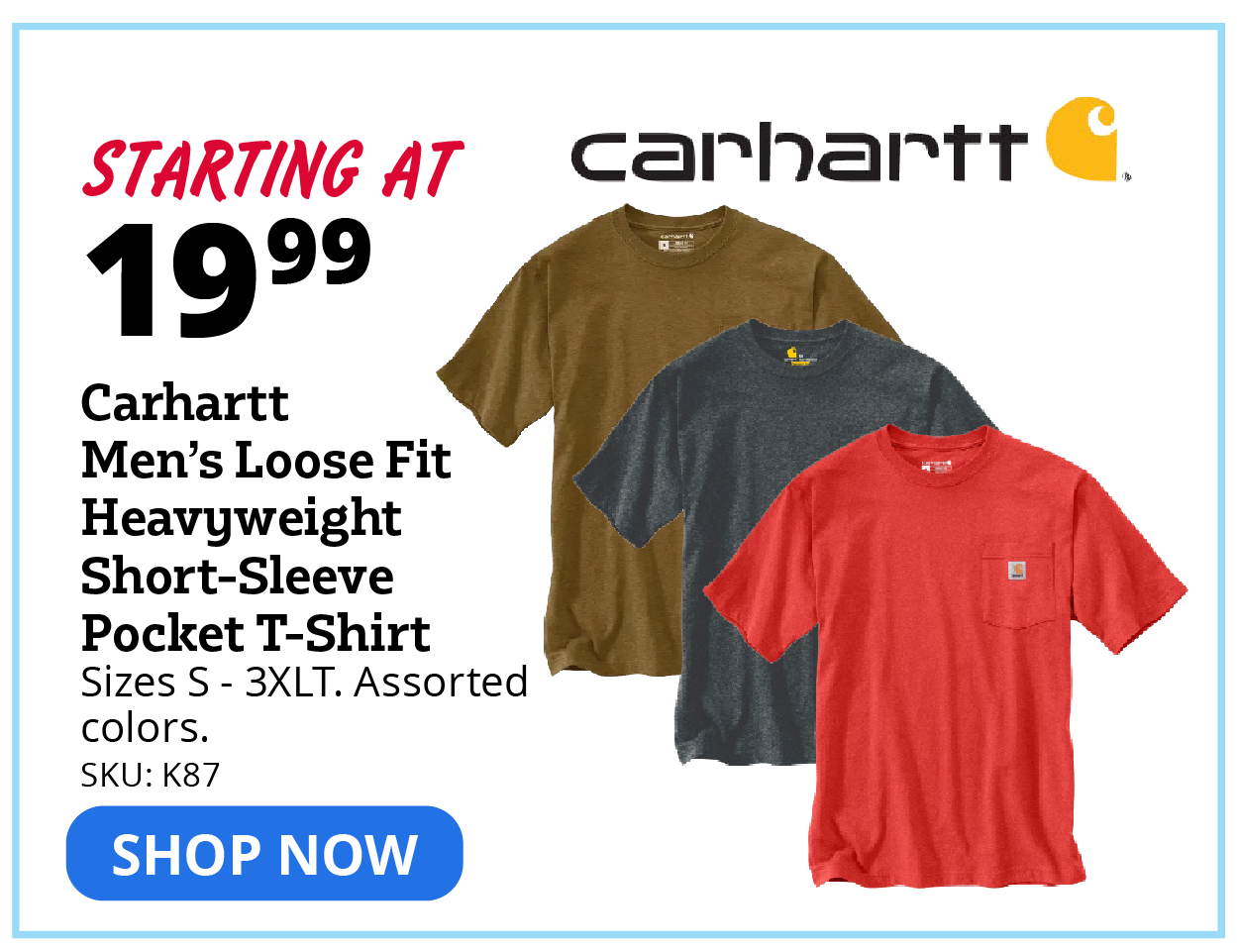 Carhartt Men's loose Fit Heavyweight Short-sleeve pocket T-Shirt